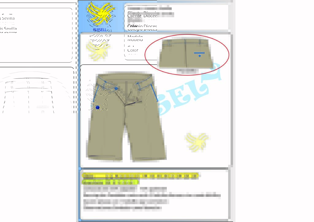 Pantalon corto vestir